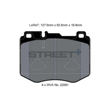 Plaquettes de frein Pagid T8160 Street+ ph2