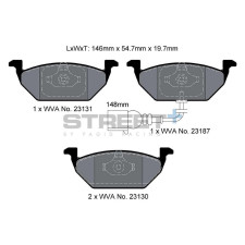 Street+ Pagid brake pads T8164