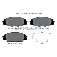 Plaquettes de frein Pagid T8166 Street+ ph2