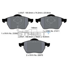 Plaquettes de frein Pagid T8173 Street+ ph2