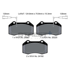 Plaquettes de frein Pagid T8190 Street+ ph2