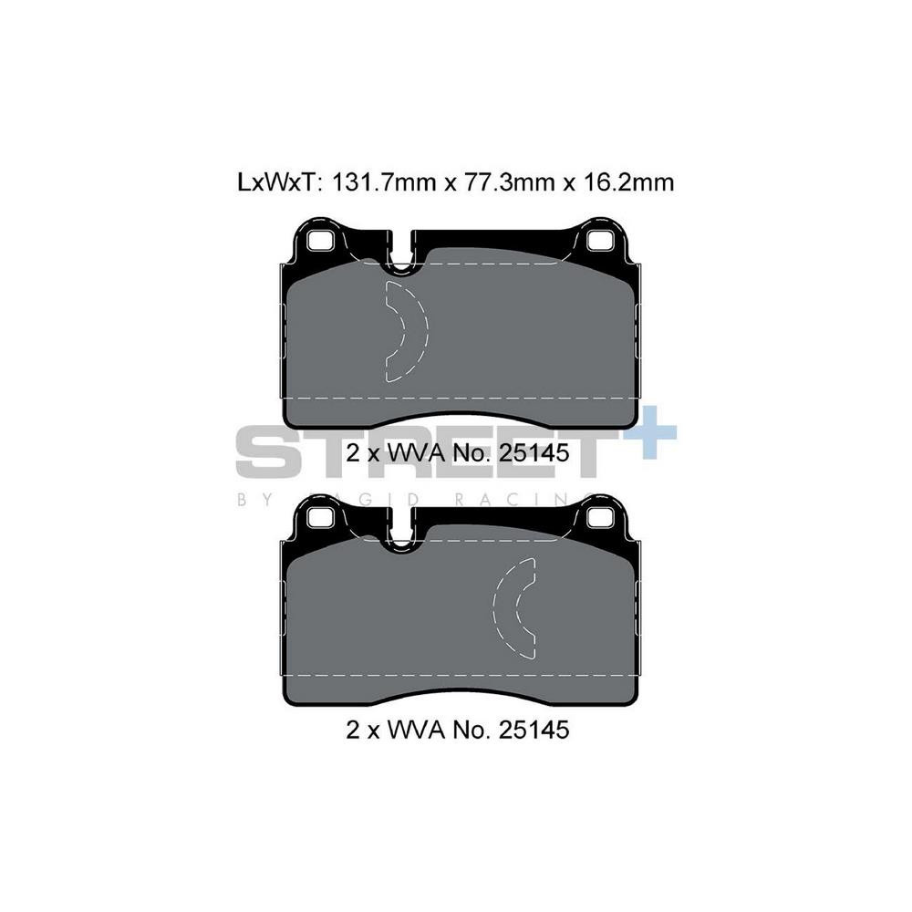 Street+ Pagid brake pads T8198 - PA-8198.ST - T8198SP2001 - 4056029070612