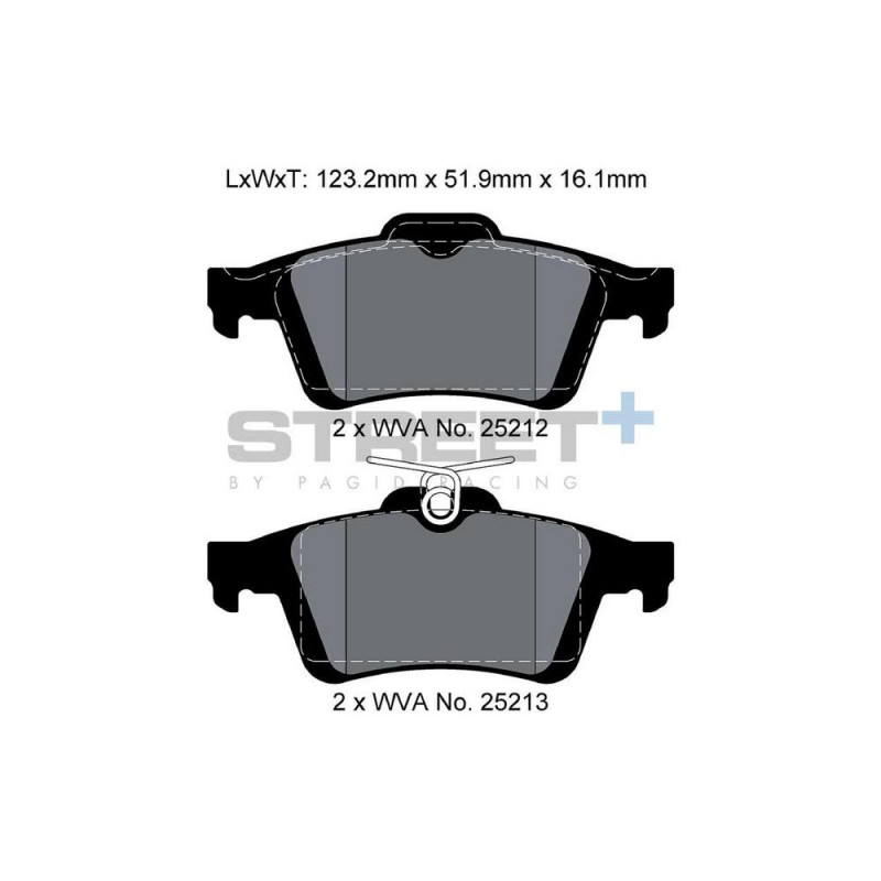 Plăcuțe de frână Pagid T8199 Street+ ph2 - PA-8199.ST - T8199SP2001 - 4056029071572