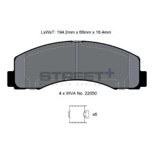 Plaquettes de frein Pagid T8208 Street+ ph2