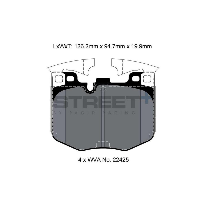 Pagid T8209 Street+ ph2 remblokken - PA-8209.ST - T8209SP2001 - 4056029070513