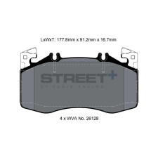Plaquettes de frein Pagid T8217 Street+ ph2