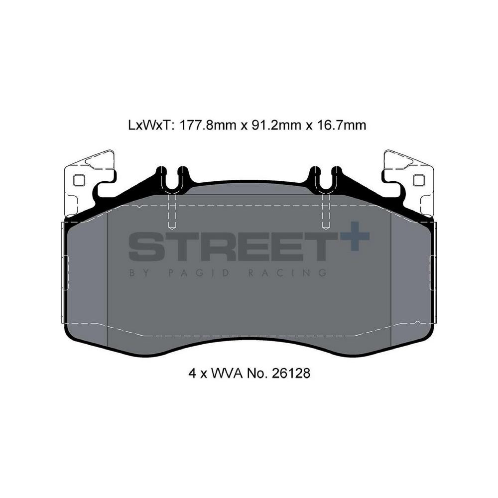 Pagid T8217 Street+ ph2 remblokken - PA-8217.ST - T8217SP2001 - 4056029071596