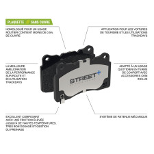 Plaquettes de frein Pagid T8218 Street+ ph2