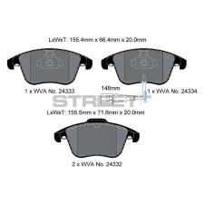 Plaquettes de frein Pagid T8219 Street+ ph2
