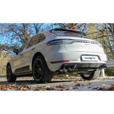 Rear silencer 2x100 racing black ceromic with Macan 2,0TFSI 22+ valve