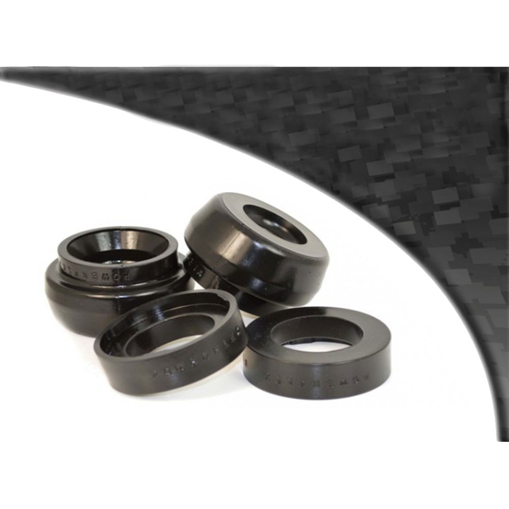 Silentbloc Powerflex negru pentru brațul superior față, 10 mm, Volkswagen Bora 2WD, 1997-2006 (2 bucăți) - PF-F85431-2N - PFF85-431BLK - 5055676531926