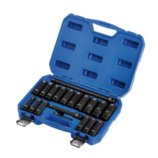 Jeu de douilles à chocs longues métriques Draper Tools HI-TORQ 1/2" (19 pièces)