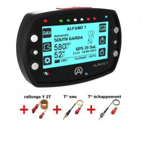 ALFANO 7 2T + RPM + Cable USB charge + Eau M10 + Echappement + Rallonge Y135 cm ALFANO 7 2T + RPM + Cable USB charge + Eau M10 + Echappement + Rallonge Y135 cm
