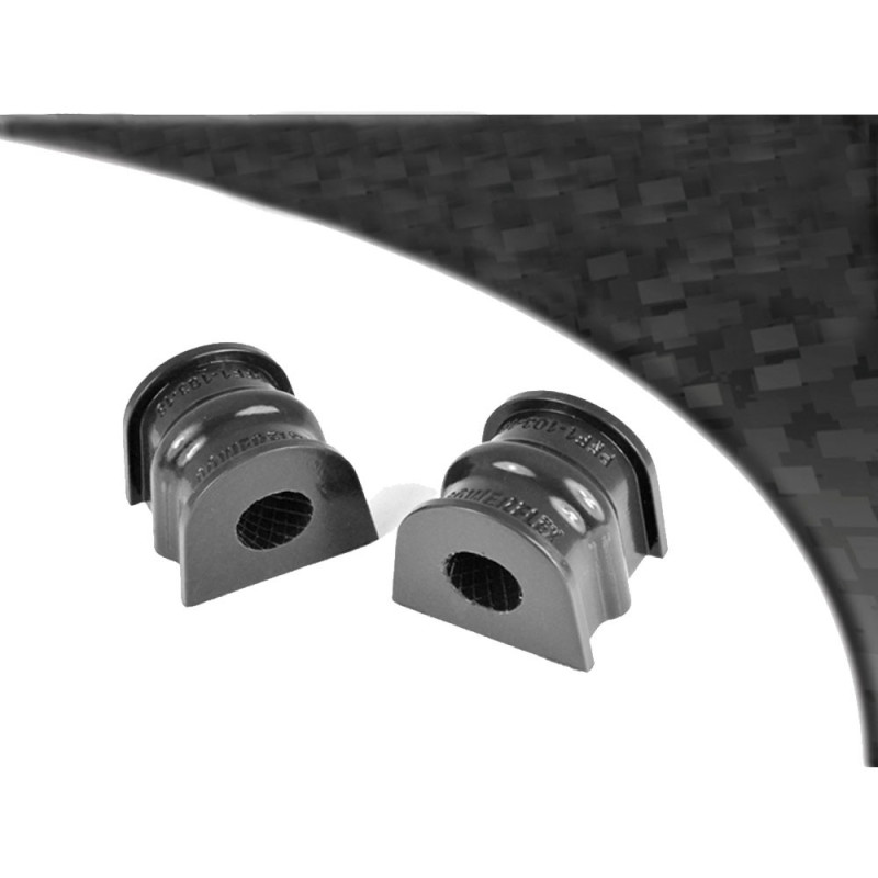 Silent-Bloc Powerflex Black Antistabilisatorstang vooraan op 18mm-chassis Alfa Romeo Alfasud, Alfasud Sprint (71-1989), 33 (1983 - PF-F110318-2N - PFF1-103-18BLK - 5055676531308