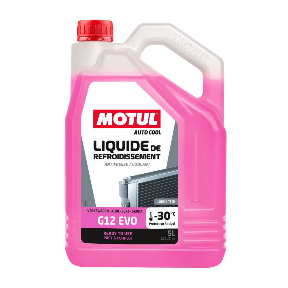 Motul G12 EVO -30°C koelvloeistof (VAG) - 5 liter can - MOT-LR-G12EVO-5L - 112646 - 3374650390963