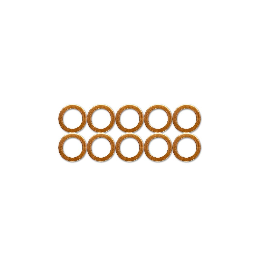 Copper gaskets Ø11mm(7/16) - 10 pieces - OBP-CW11-10 - OBPCW11-10 - 3666618155029