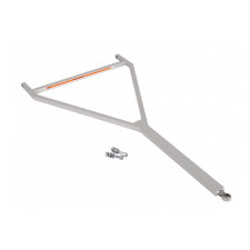 Barre de traction/attelage allongée grise pour chariot à pneus BG-R110P/111P