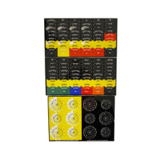 4 and 8 channel sticker sheets for AIM steering wheel circuit boards