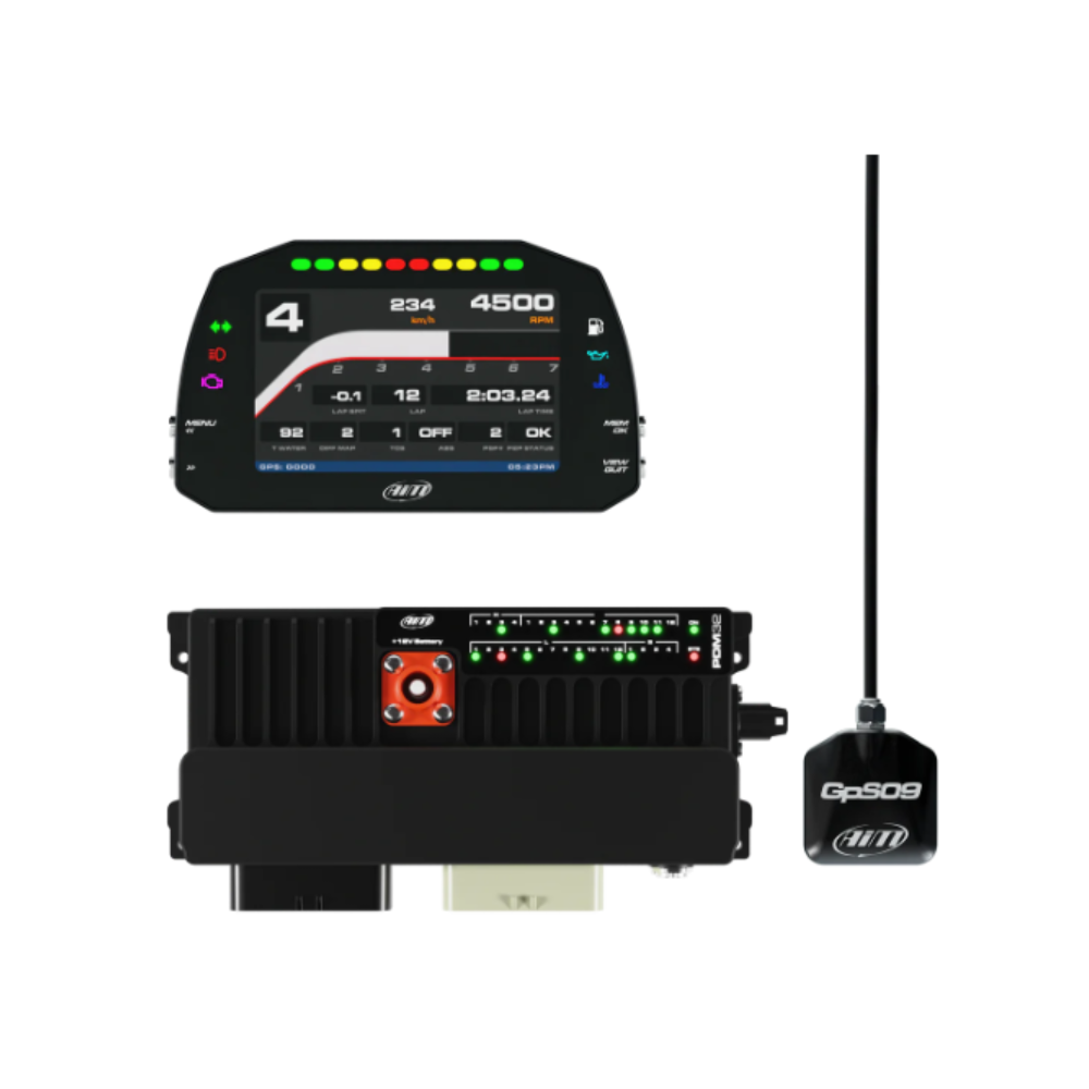 AIM PDM 32 data logger kit with 5" Road display - AIM-PDM32-5P-ROAD.TOP.2 - PDM 32-5-I-CR2 - 5056421117167