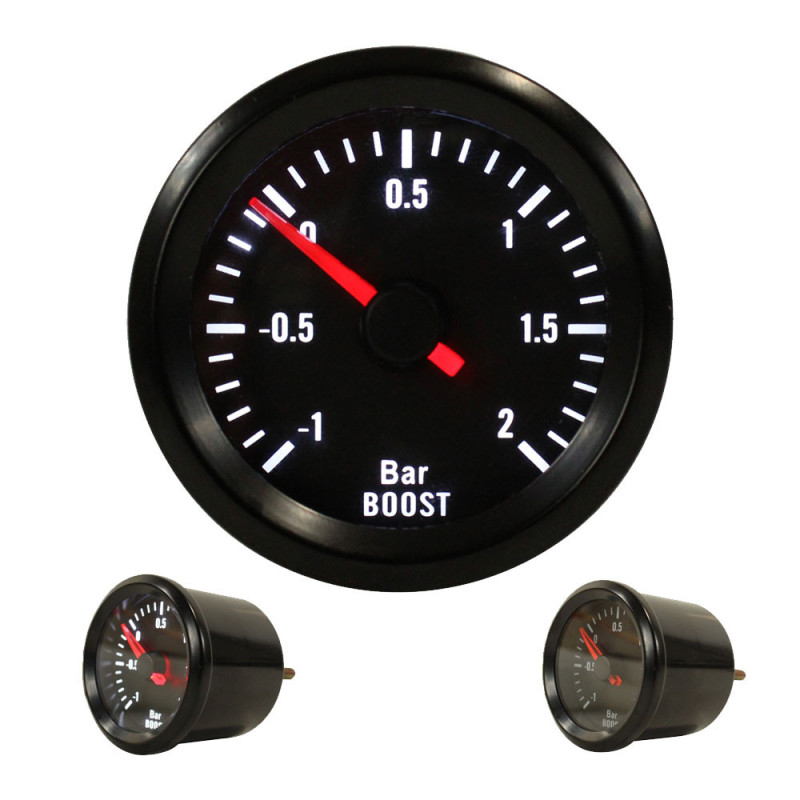 Manometer Turbo 2" Zwart - CT-PT-52-N-2 - 21110V-2 - 3666618292342