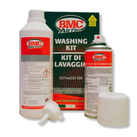 Kit nettoyant filtre BMC détergent 500ml + huile en spray 200ml