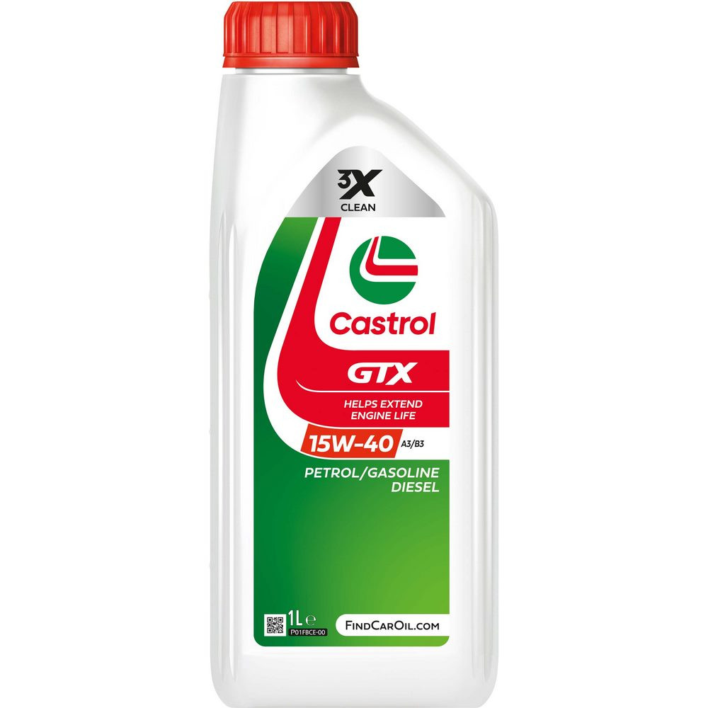 CASTROL GTX 15W-40 A3/B3 Engine Oil 1L - CAS-GTX15W40-A3B3-1 - ART-009144 - 3666618507668