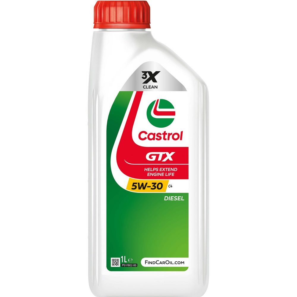 Huile moteur CASTROL GTX 5W-30 C4 1L - CAS-GTX5W30-C4-1 - ART-001258 - 3666618507637