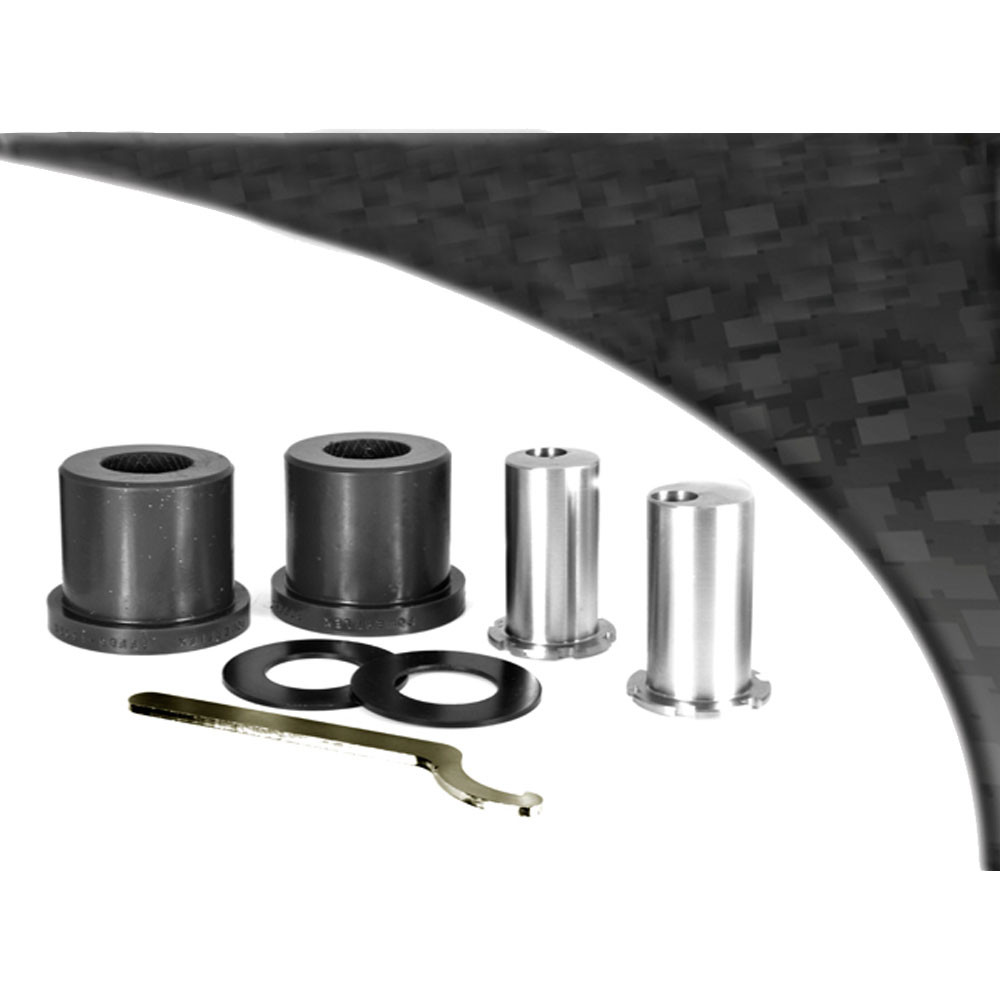 Silentbloc Powerflex Black pentru brațul față spate, cursă reglabilă, Volkswagen T5 Transporter, inclusiv 4Motion (2003-2015) - PF-F851302G-2N - PFF85-1302GBLK - 5055676527073