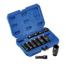 Metric long impact socket set Draper, ½'' (10 pieces).