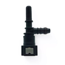 Raccord T 8mm OBP SAE J0244 diamètre 7,89 noir (haut origine)