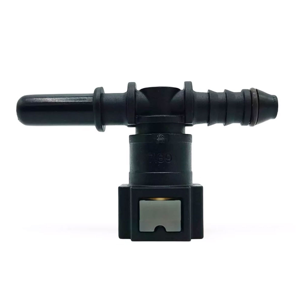 OBP SAE J0244 quick connect diameter 7,89 black tee 8mm (OE male) - OBP-OEC-2 - OBP-OEC-2 - 3666618504346