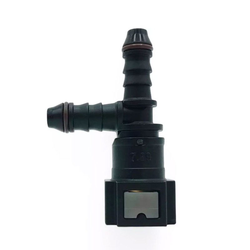8mm T-fitting OBP SAE J0244 diameter 7,89 zwart (2x8mm) - OBP-OEC-1 - OBP-OEC-1 - 3666618504353