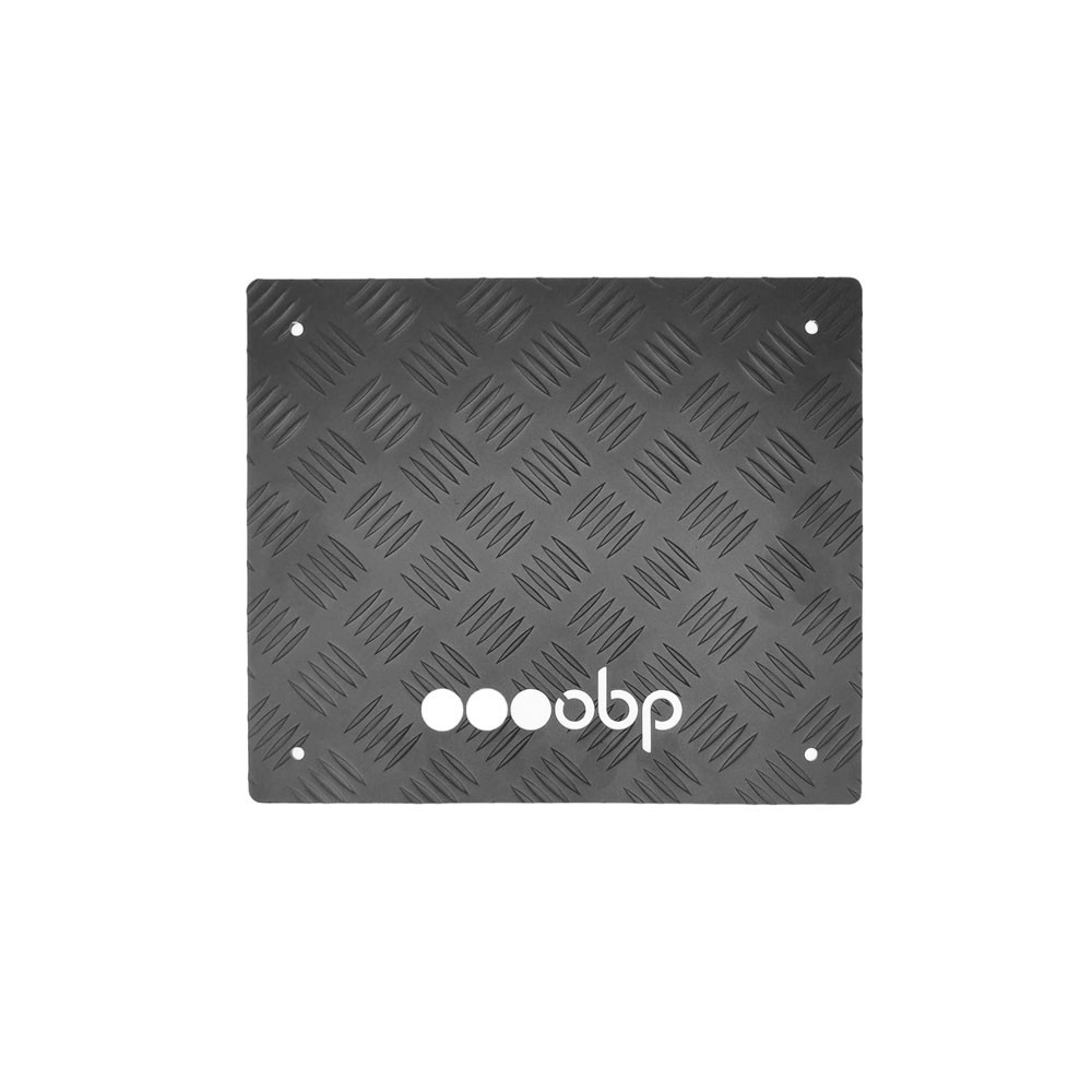 Podea pentru picioare din aluminiu negru OBP, plat, 312 x 365 x 3 mm - OBP-A044DM - OBPA044DM - 3666618509099