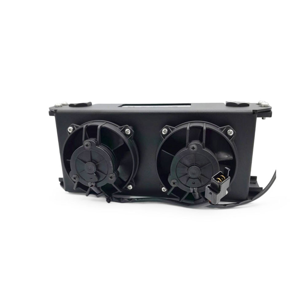 Oliekoelersteun OBP 19 rijen / ventilator SPAL dubbel - OBP-19BKT-2 - OBP19BKT-2 - 3666618509143