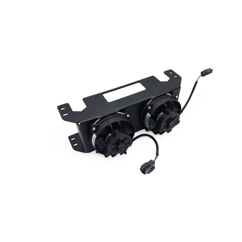OBP 19 row oil cooler double shroud for SPAL fan - OBP-19BKT-2 - OBP19BKT-2 - 3666618509143