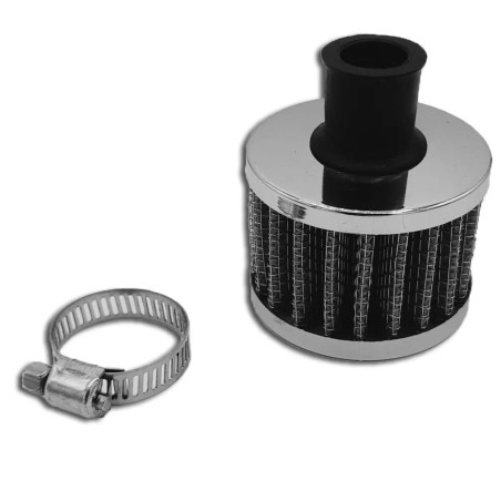 Filtro sfiatatoio dell'olio silver OBP 12mm per recuperatore dell'olio