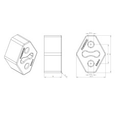 Silent bloc Powerflex Black support universel d'échappement