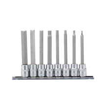 Jeu de douilles métriques longues DRAPER à embout hex 3/8, 100mm (8 pièces)