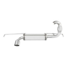 Inoxcar rear muffler with single outlet 80mm Racing (left side) Renault Twingo Mk3 900 TCe La Parisienne 2018-2019