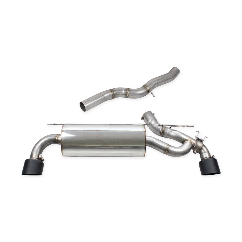 Inoxcar rear muffler 114mm Racing Black Ceramic Toyota Supra Mk5 GR 2,0 turbo 2020 on - IC-VALVSUPRA01114CBK - VALV.SUPRA.01.114CBLACK - 3666618504995