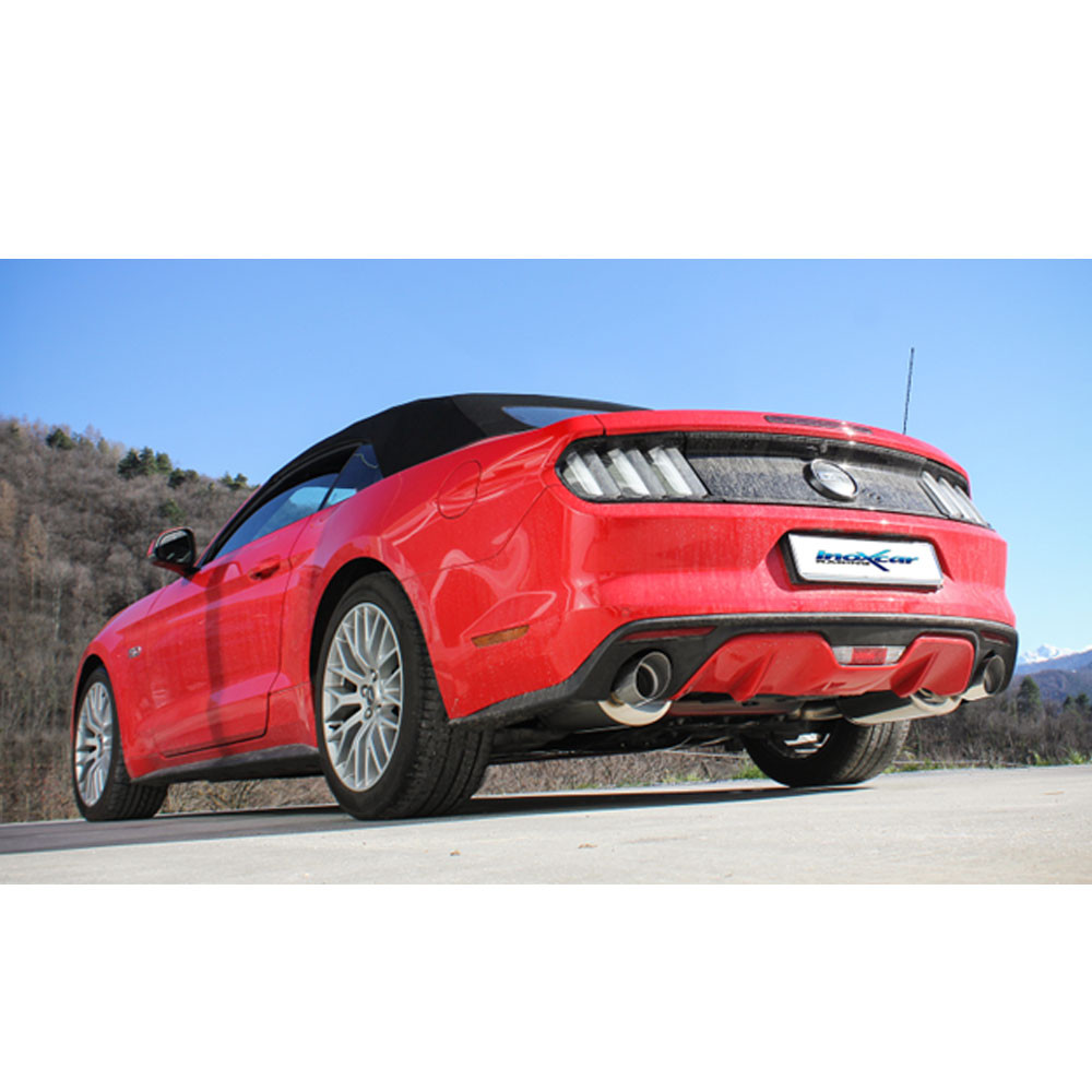 Tubo centrale con silenziatore Inoxcar Mustang Mk6 GT 5,0 V8 2015-2017 - IC-TCSMUSTANG - TCSMUSTANG - 3666618503585