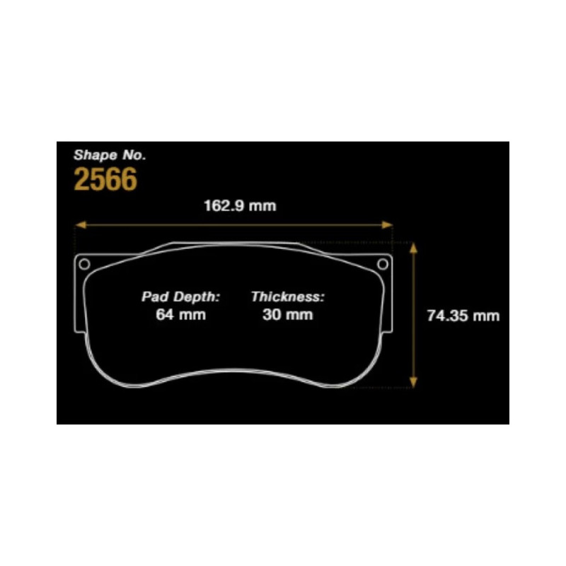 Pagid S2566 RSX remblokken - PA-2566-RSX - S2566RSX001 - 4056029078588