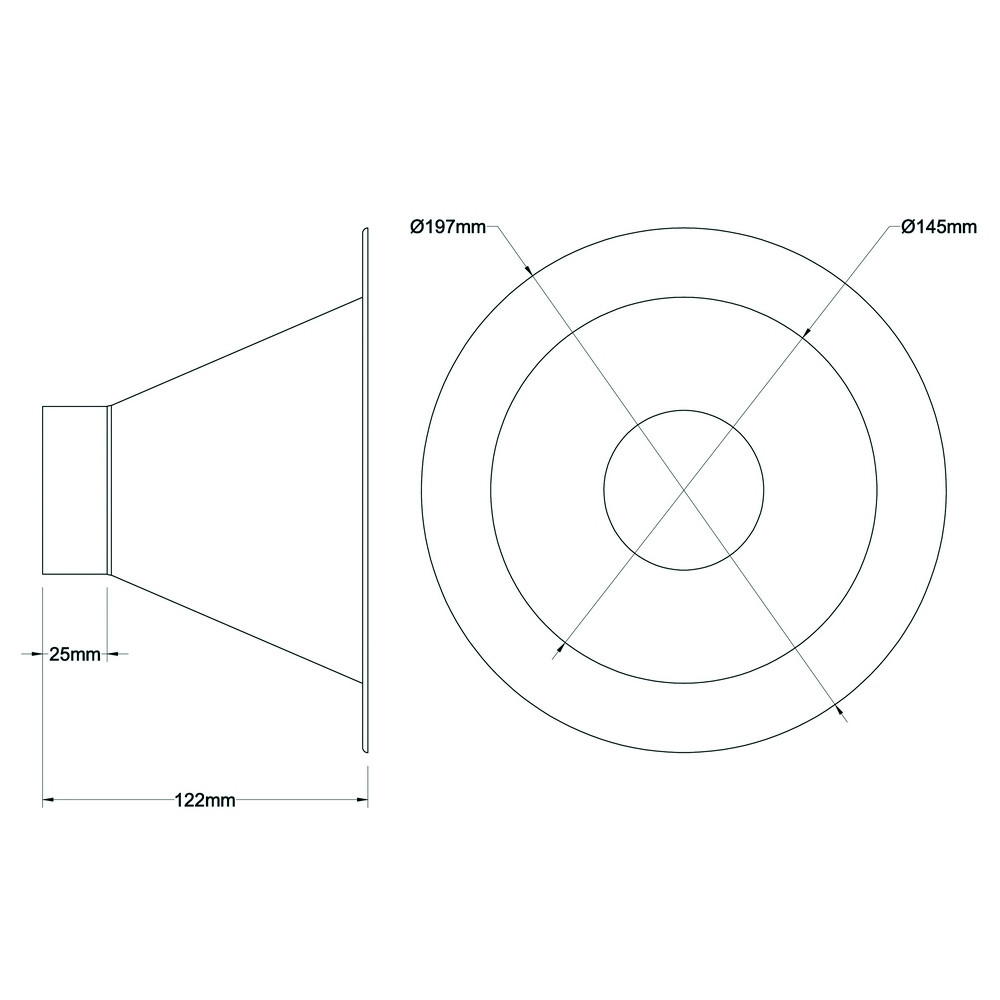 Ecope Ronde Revotec Diamètre 145mm - REN-ID-145 - ID145 - 3661768291320