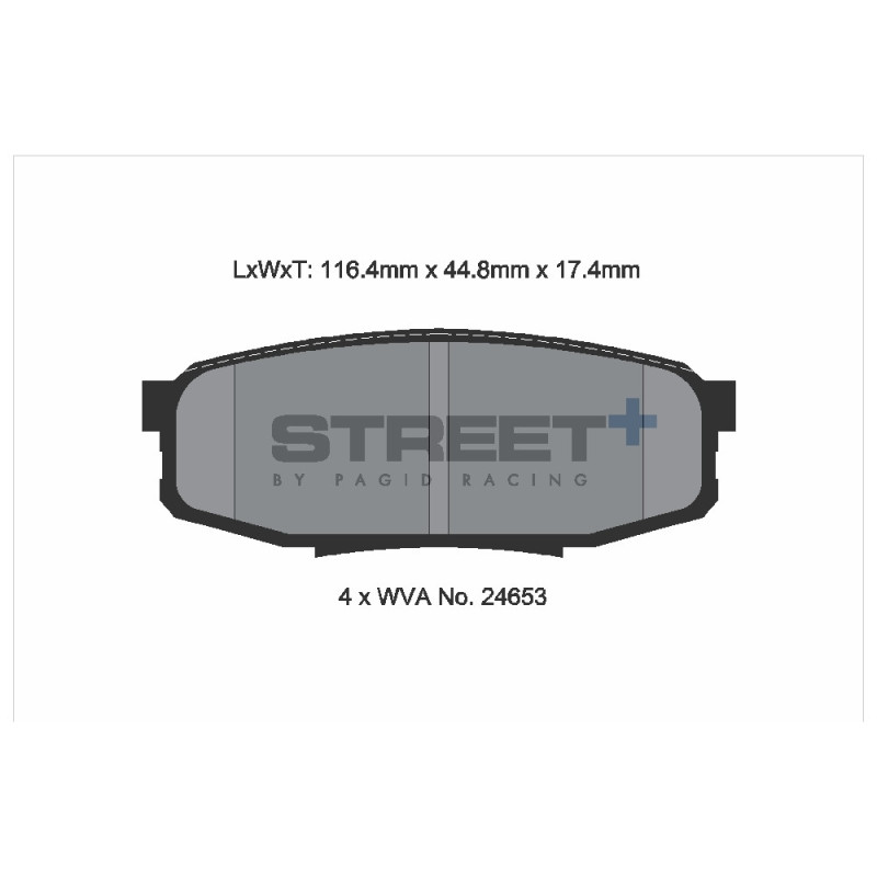 Plăcuțe de frână Pagid T8084 Street+ ph3 - PA-8084.ST - T8084SP2001