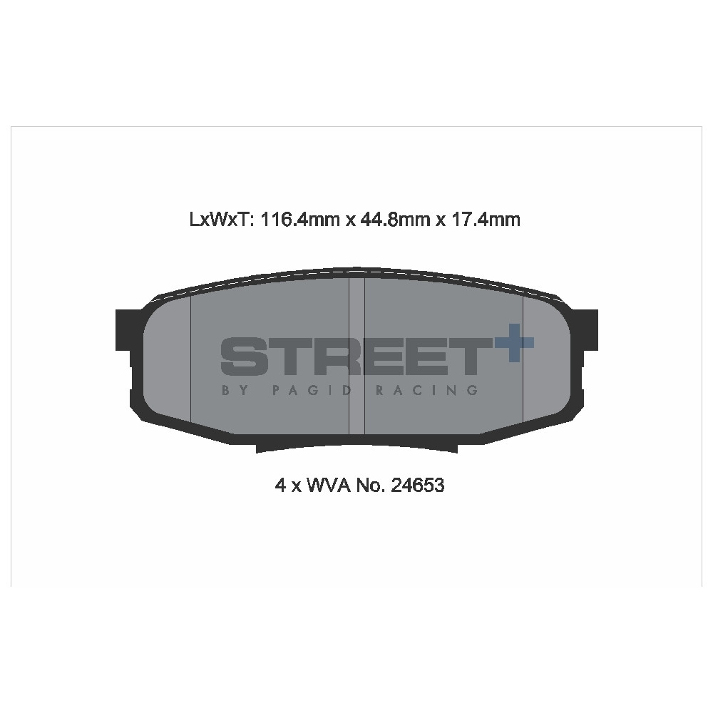 Plăcuțe de frână Pagid T8084 Street+ ph3 - PA-8084.ST - T8084SP2001