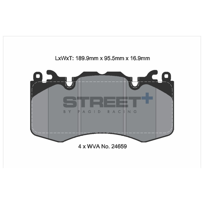 Street+ Pagid brake pads T8085 - PA-8085.ST - T8085SP2001