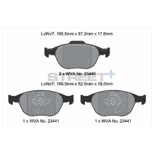Plaquettes de frein Pagid T8174 Street+ ph3