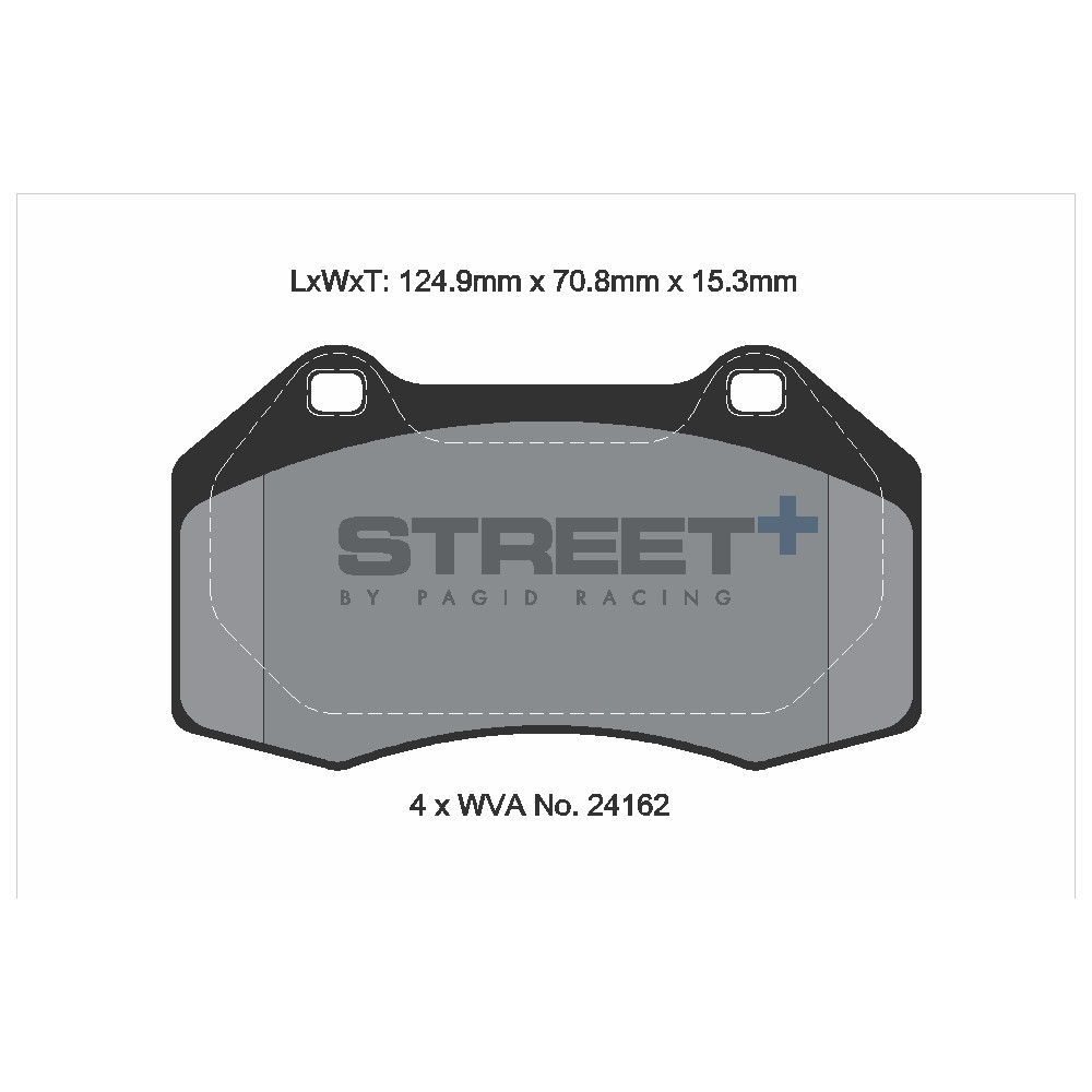 Street+ Pagid brake pads T8186 - PA-8186.ST - T8186SP2001
