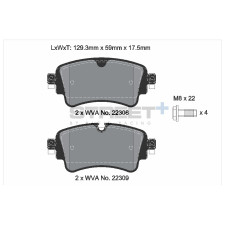 Plaquettes de frein Pagid T8260 Street+ ph3