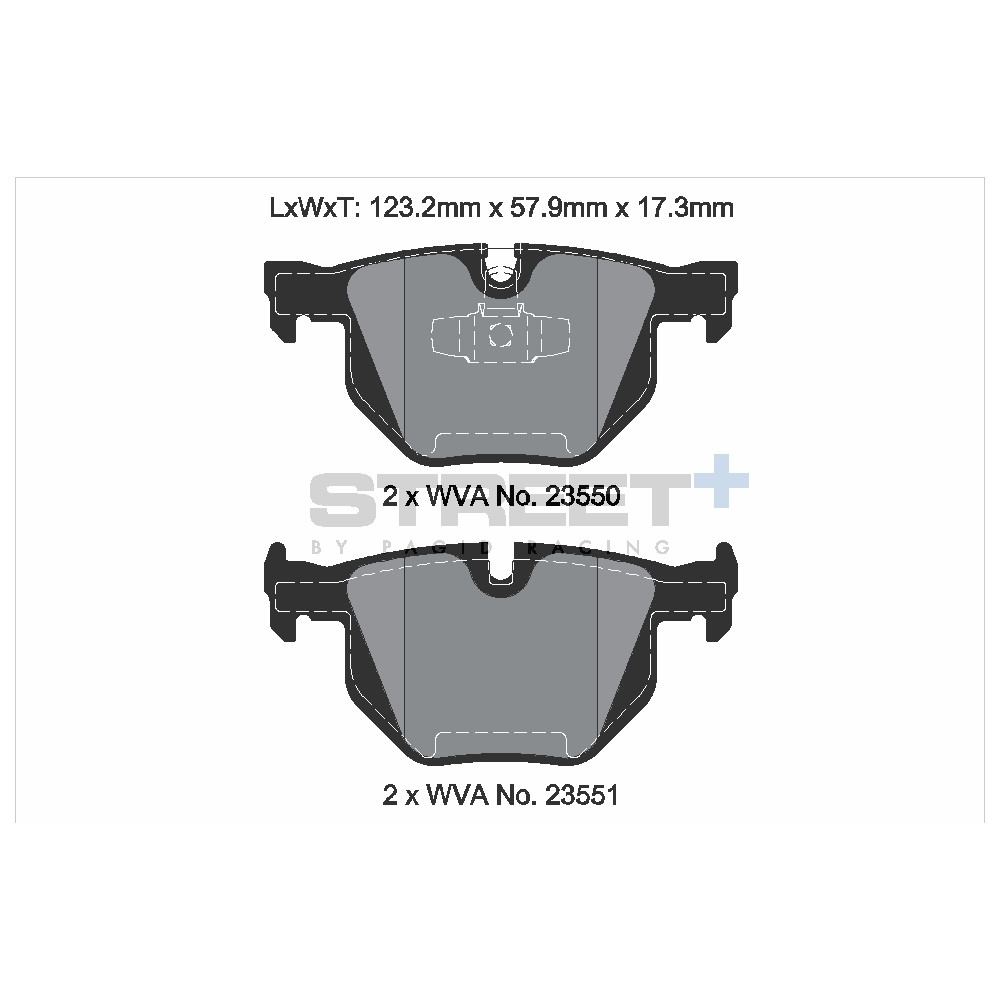 Plăcuțe de frână Pagid T8298 Street+ ph3 - PA-8298.ST - T8298SP2001